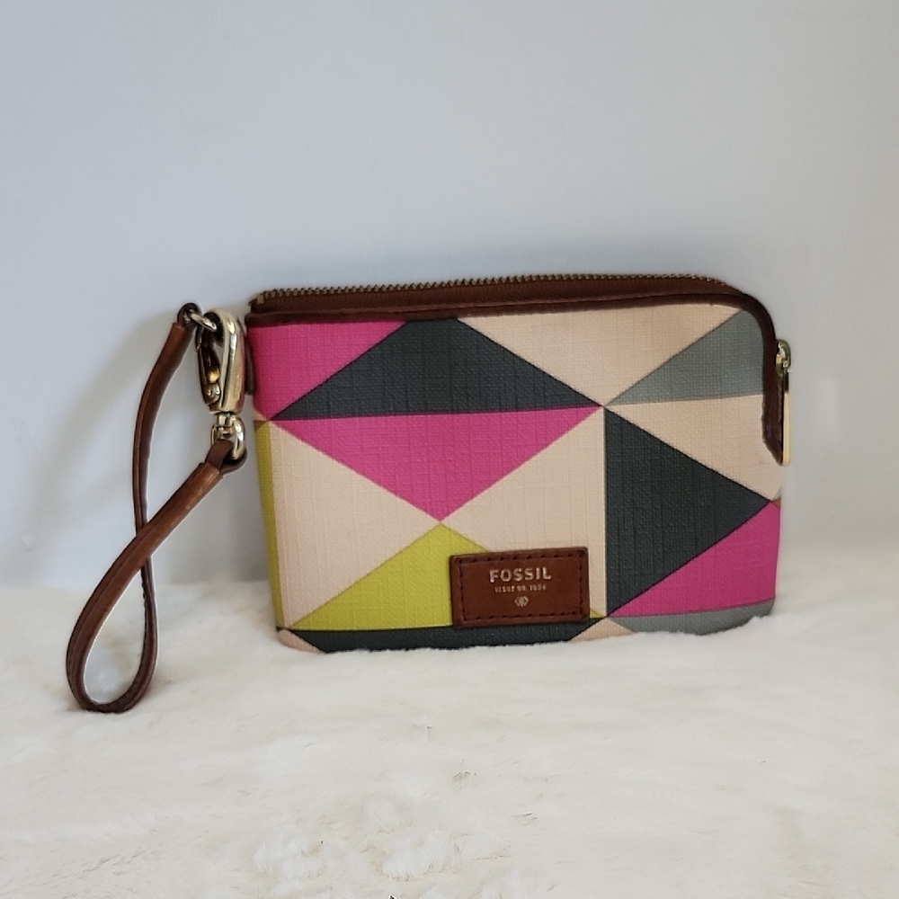 Fossil Geometric Multicolor Wristlet